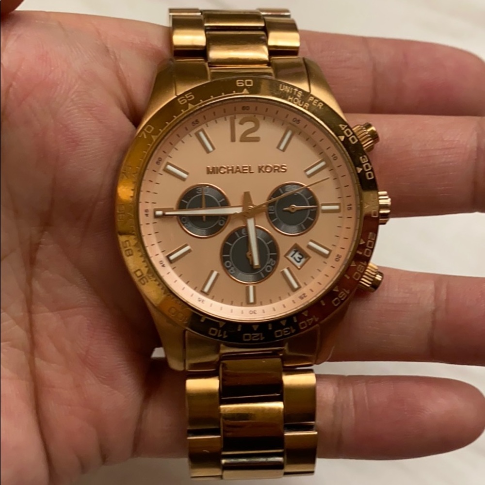 Michael Kors Rose Gold Chronograph Watch
